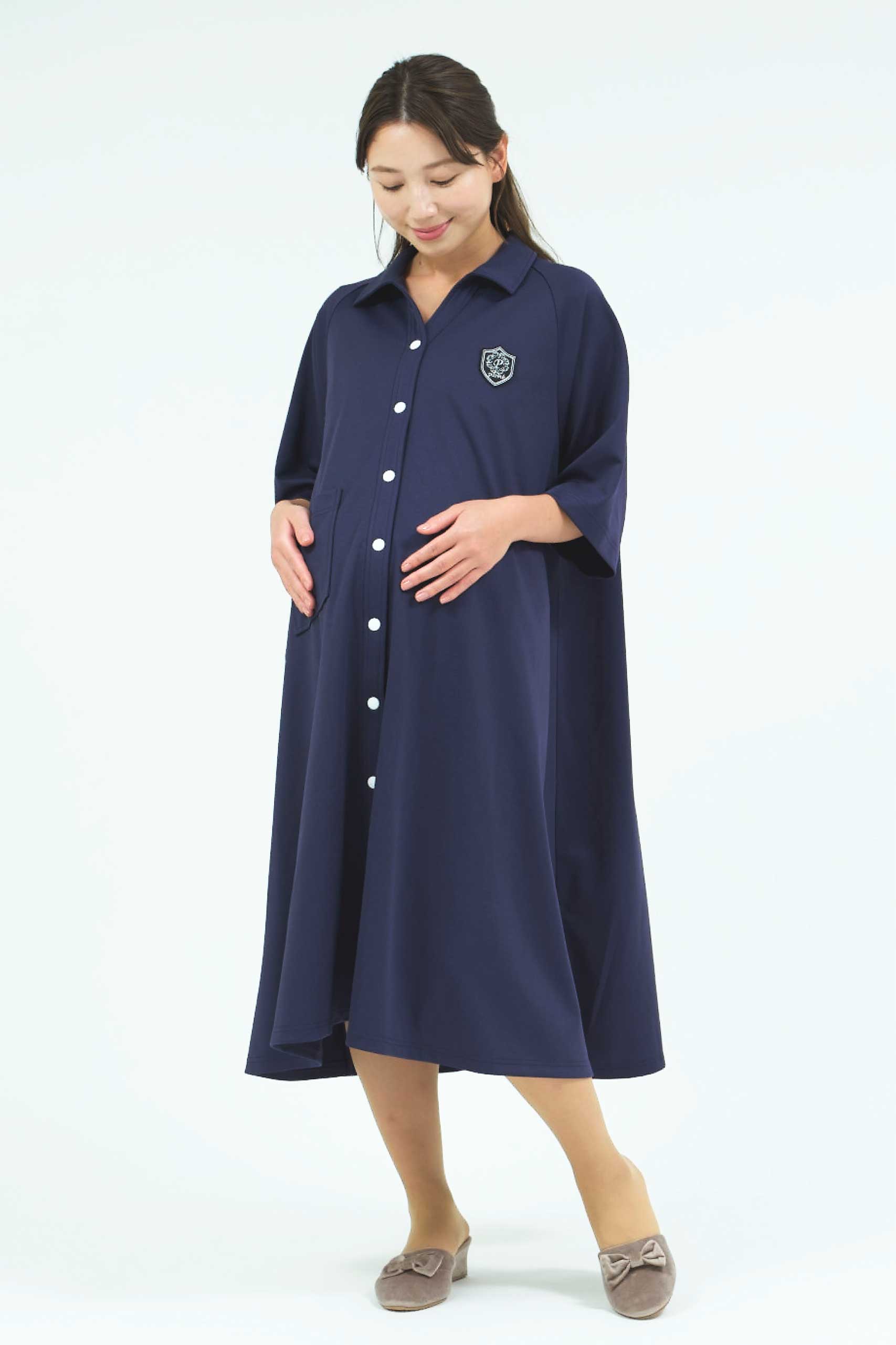 【B04】ポロワンピース分娩着