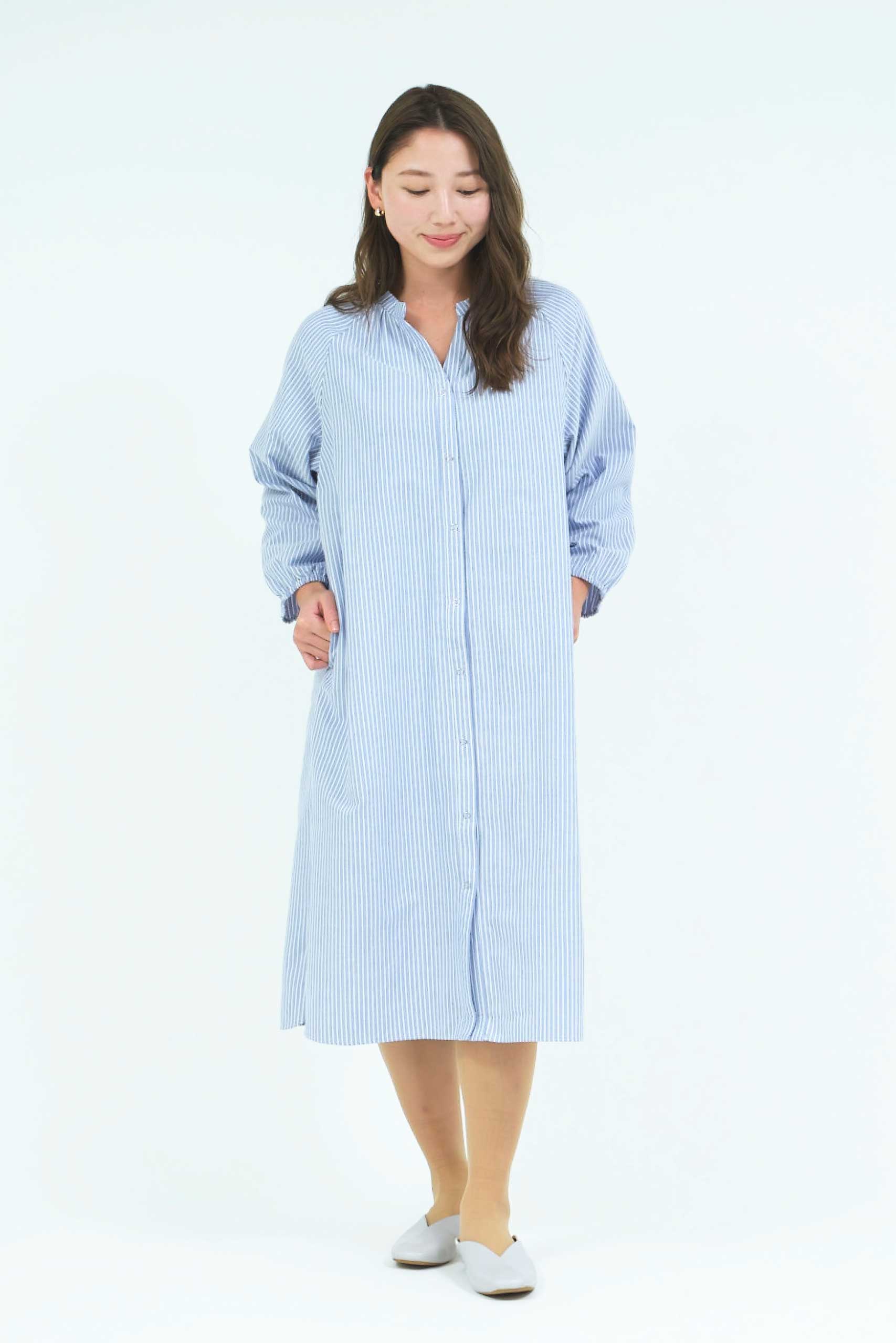 【P01】ストライプシャツパジャマ