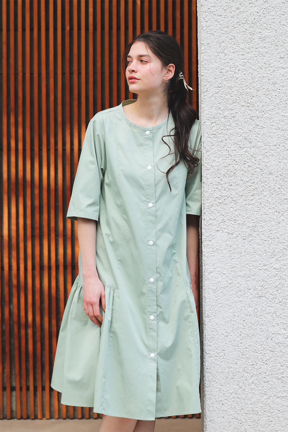 【P03】サイドギャザー院内着