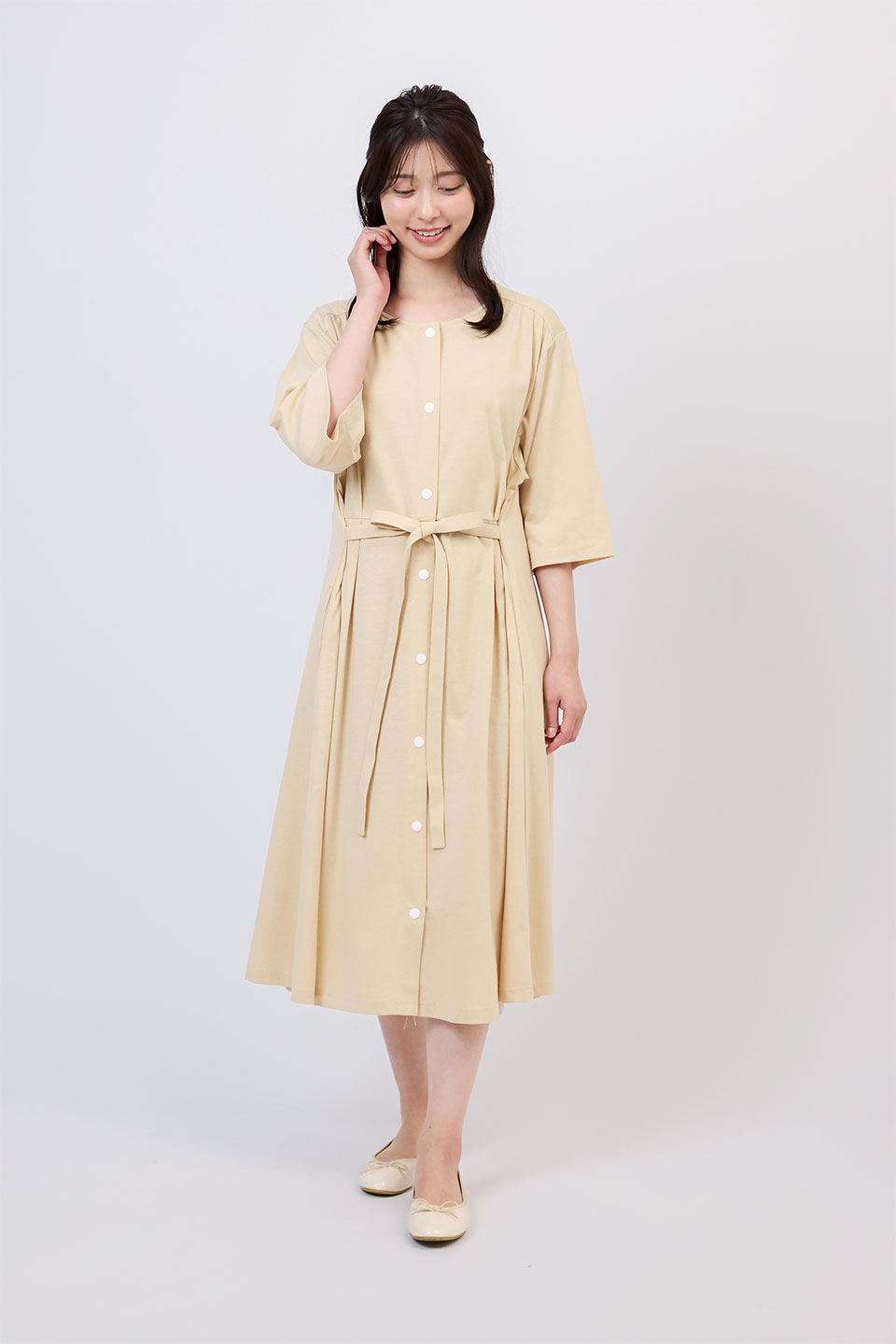 【P06】リボンドレープ院内着