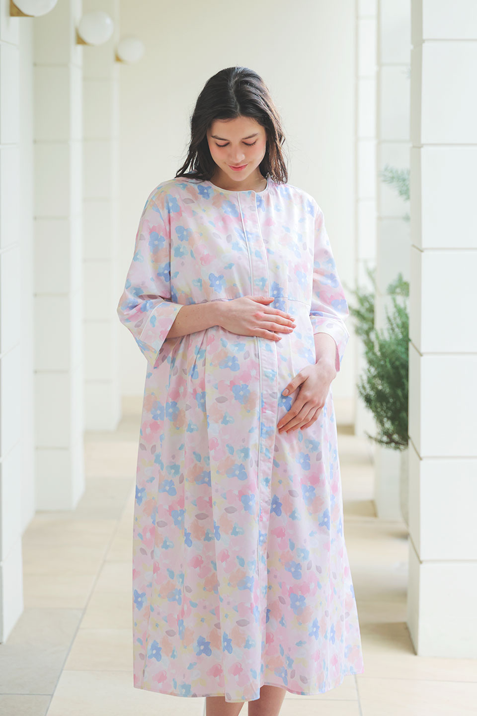 【B02】タックプリーツ分娩着