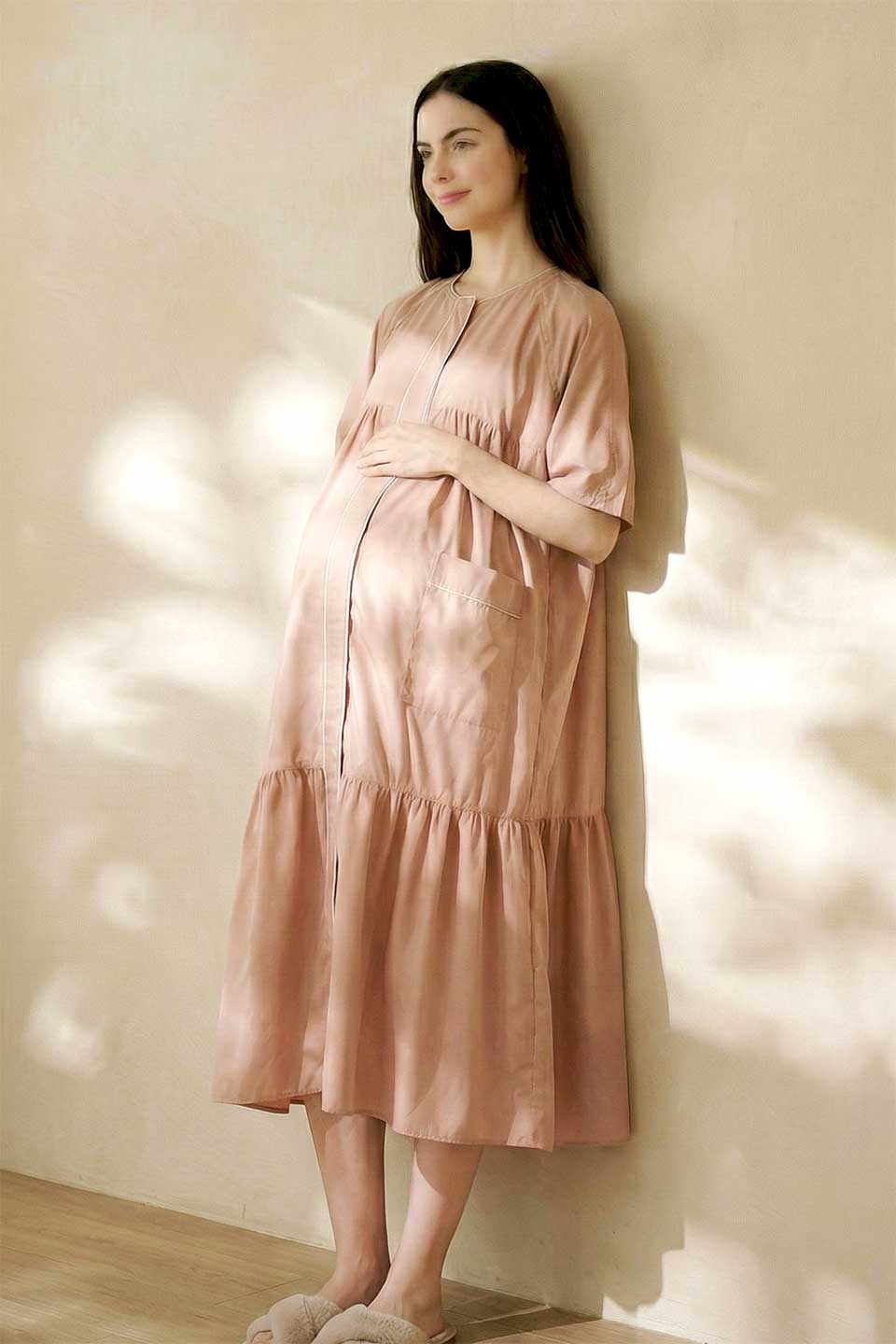 【B03】ティアードギャザー分娩着