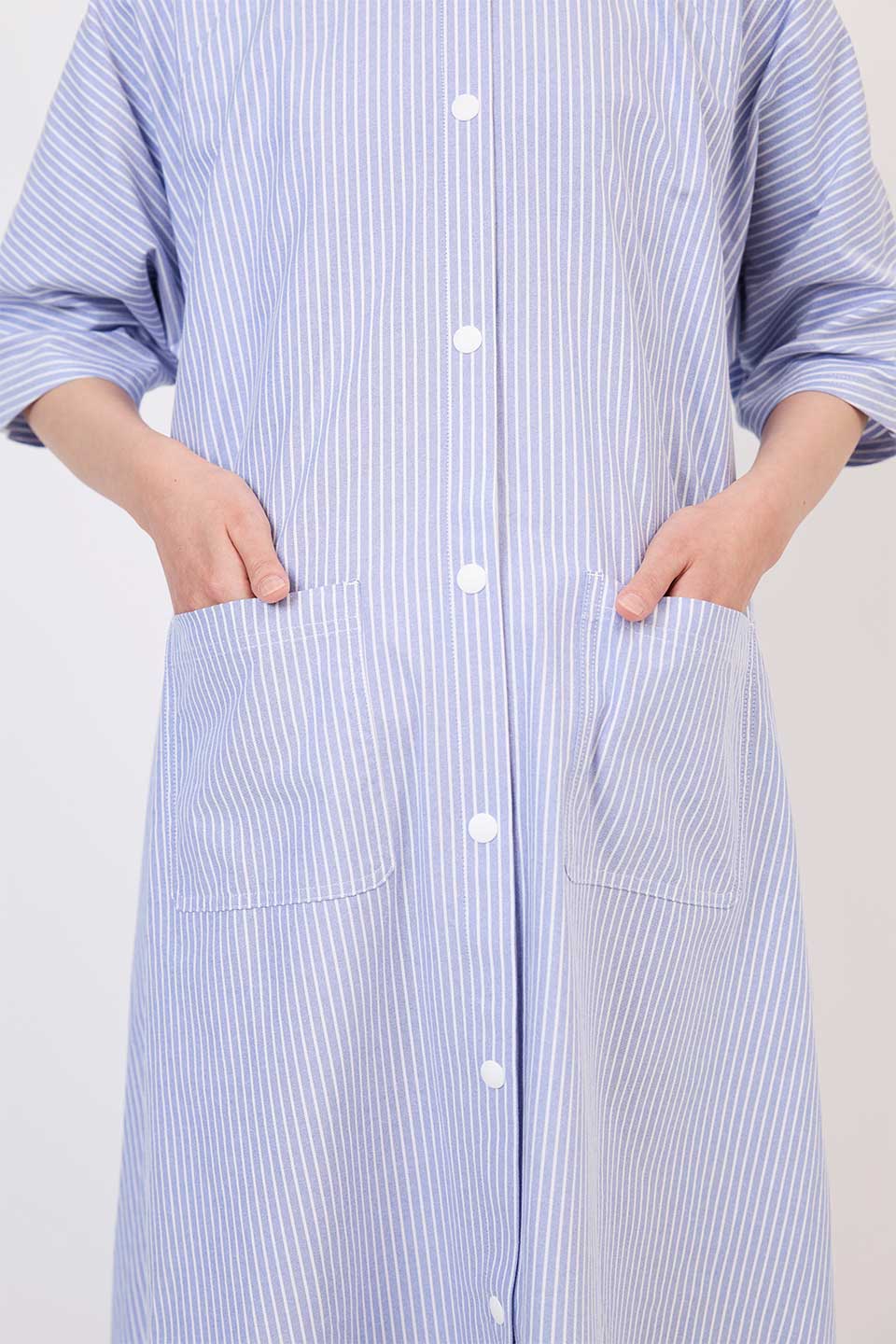 【B01】ストライプAライン分娩着