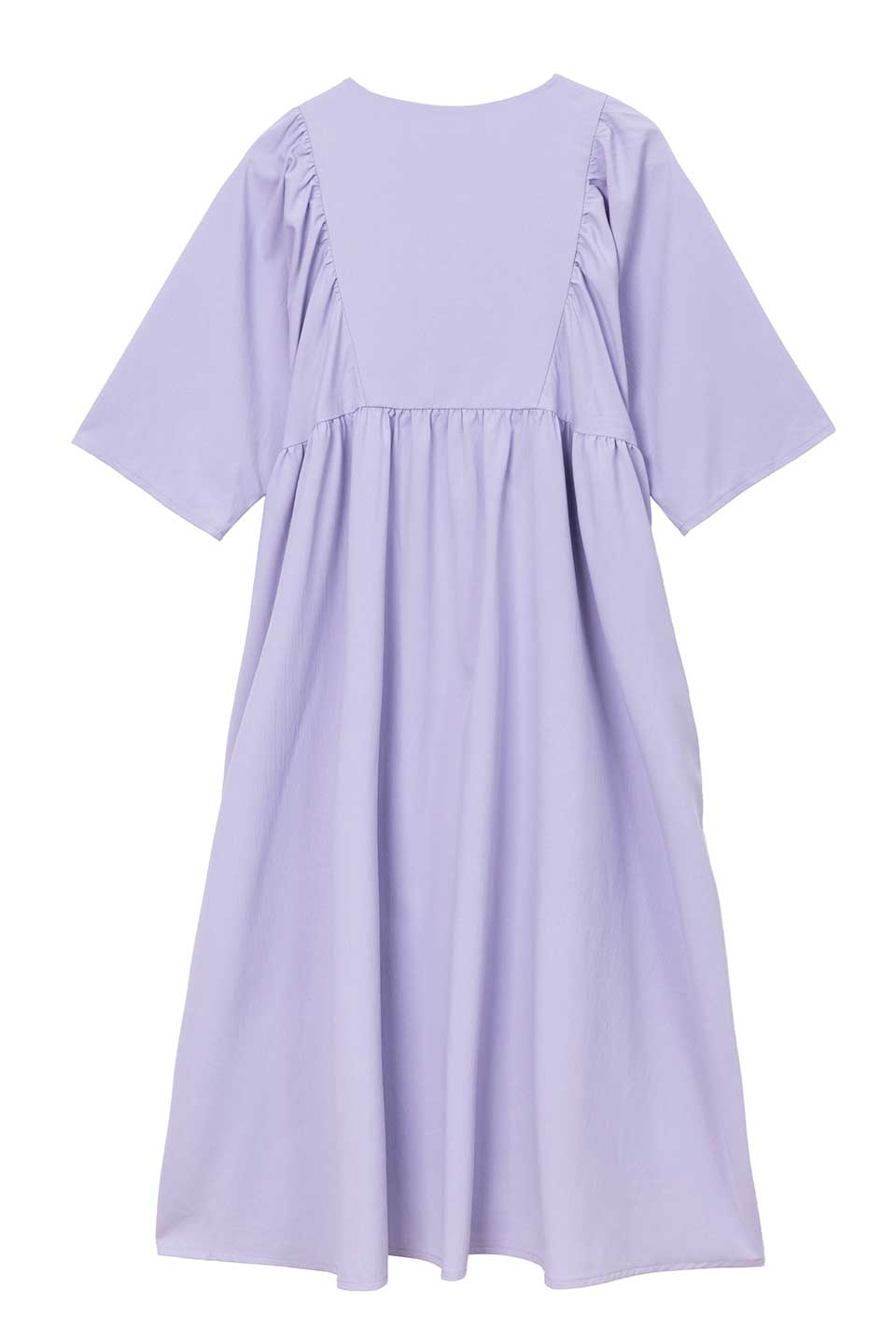 【P05】Vネックギャザー院内着