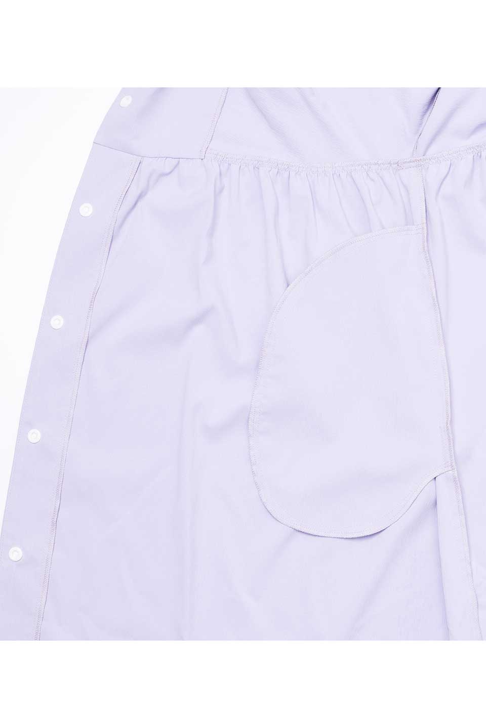 【P05】Vネックギャザー院内着