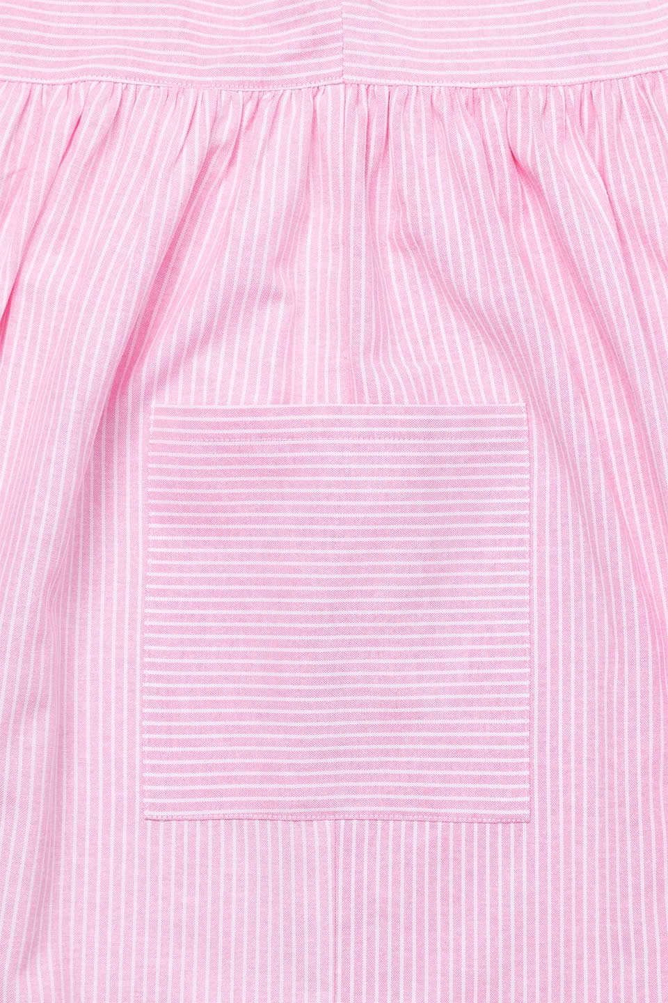 【B05】ストライプギャザー分娩着