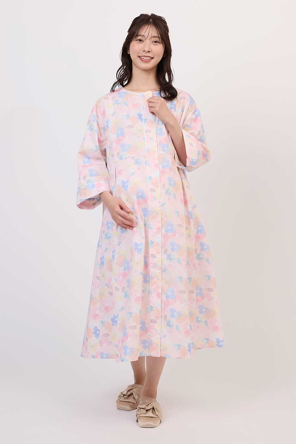 【B02】タックプリーツ分娩着