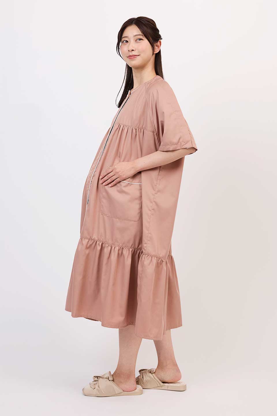 【B03】ティアードギャザー分娩着