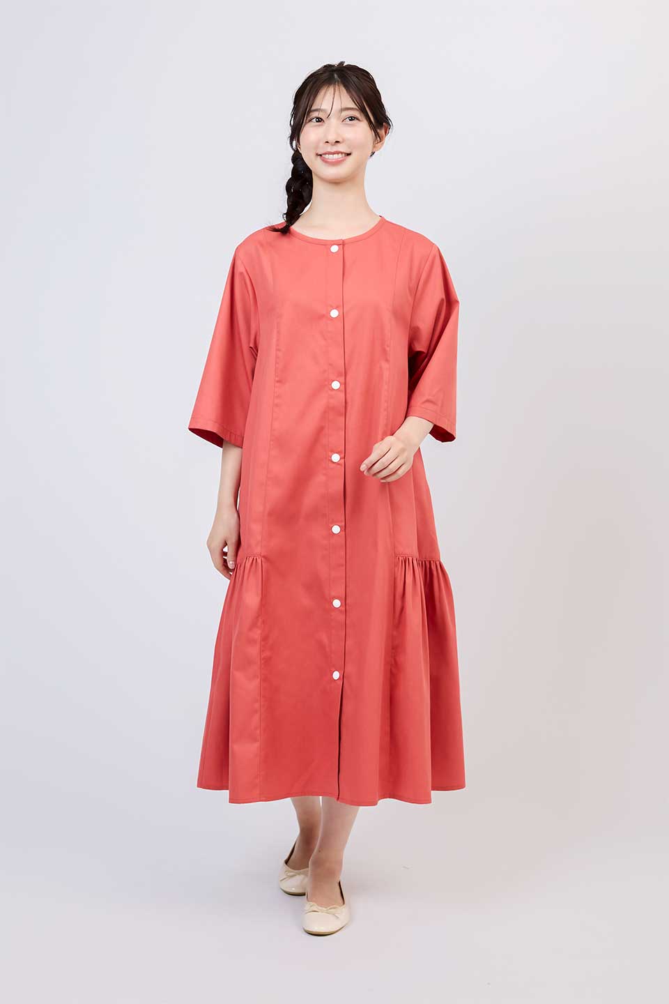 【P03】サイドギャザー院内着