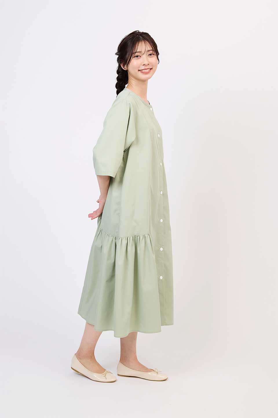 【P03】サイドギャザー院内着