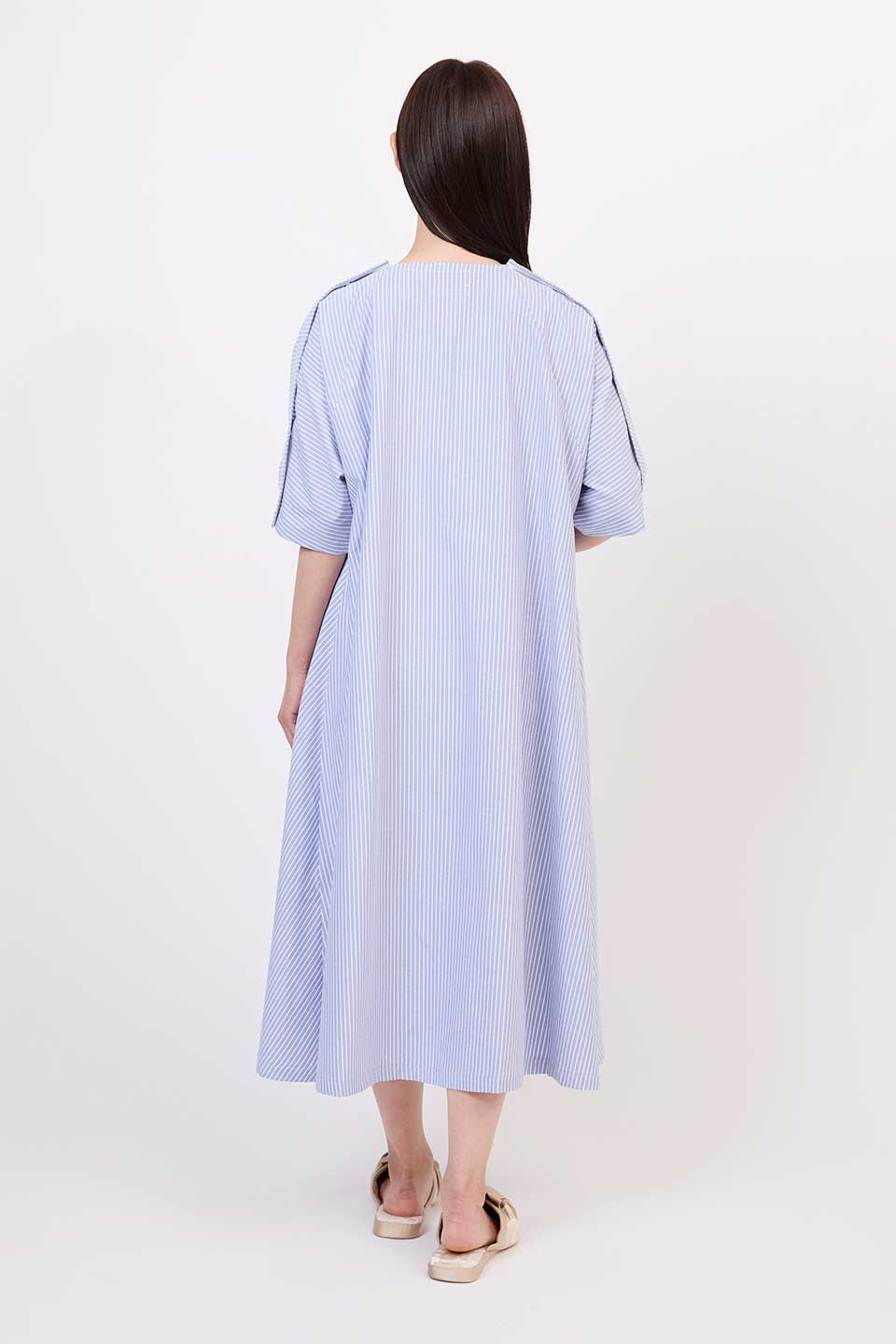 【B01】ストライプAライン分娩着