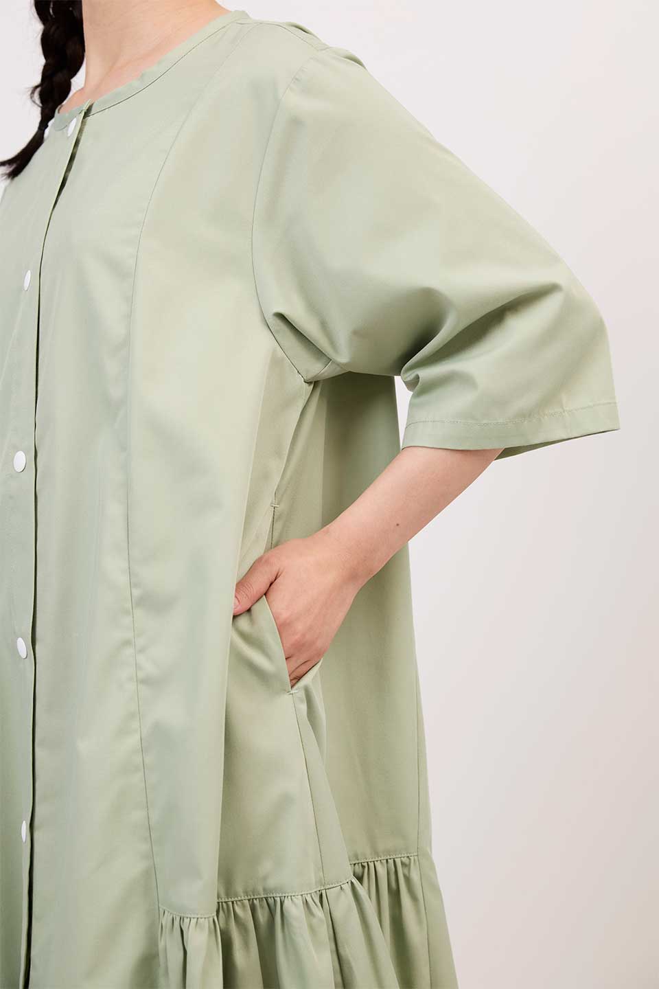 【P03】サイドギャザー院内着