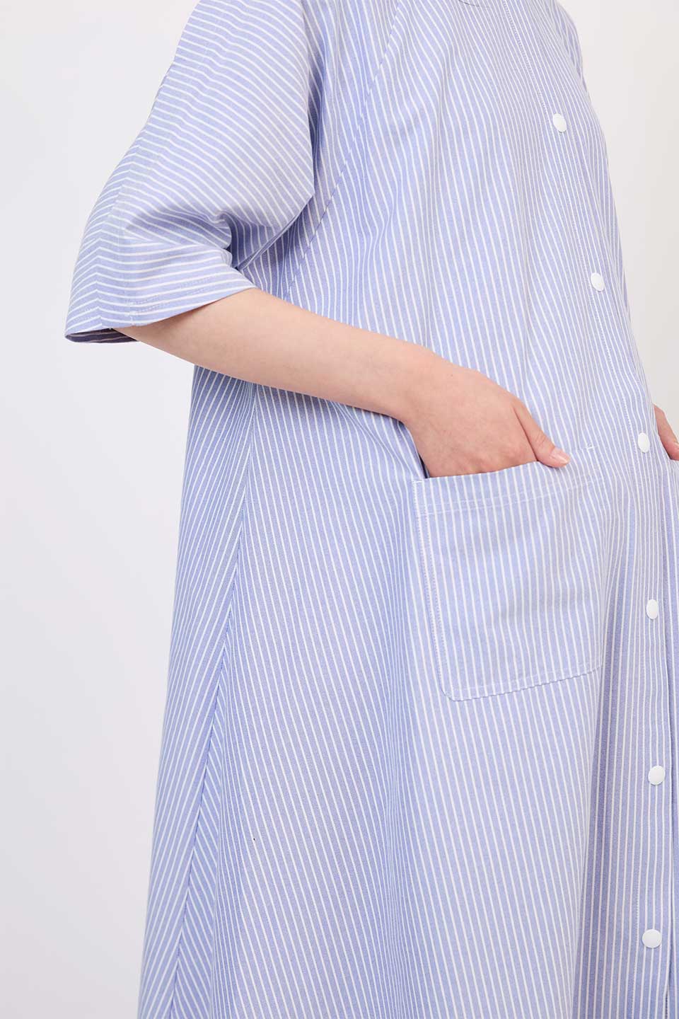 【B01】ストライプAライン分娩着